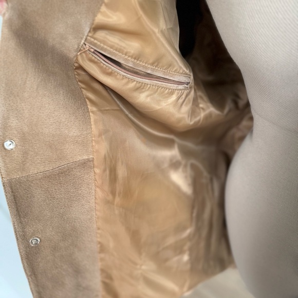 Lawless Tan Suede Leather Blazer Jacket Size XL‎ - Picture 10 of 17